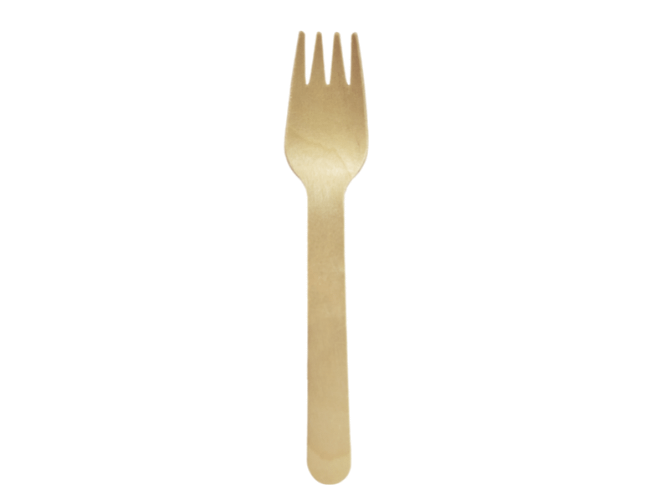 Greenlid Sustainable Birch Wood Fork - 24 Pack