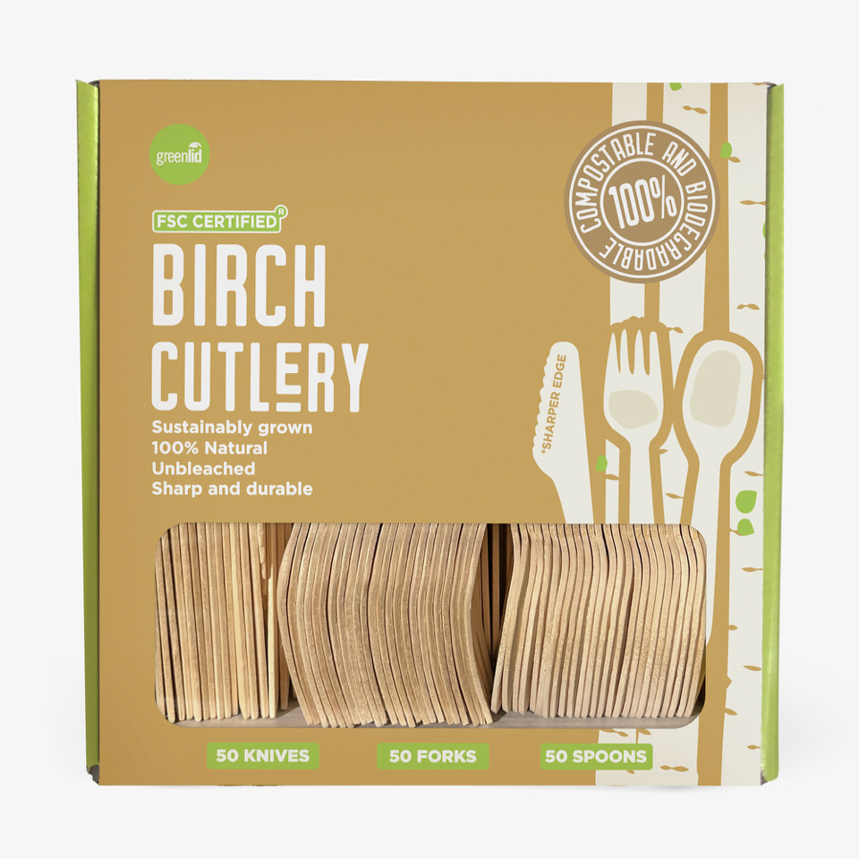 Compostable cutlery party pack